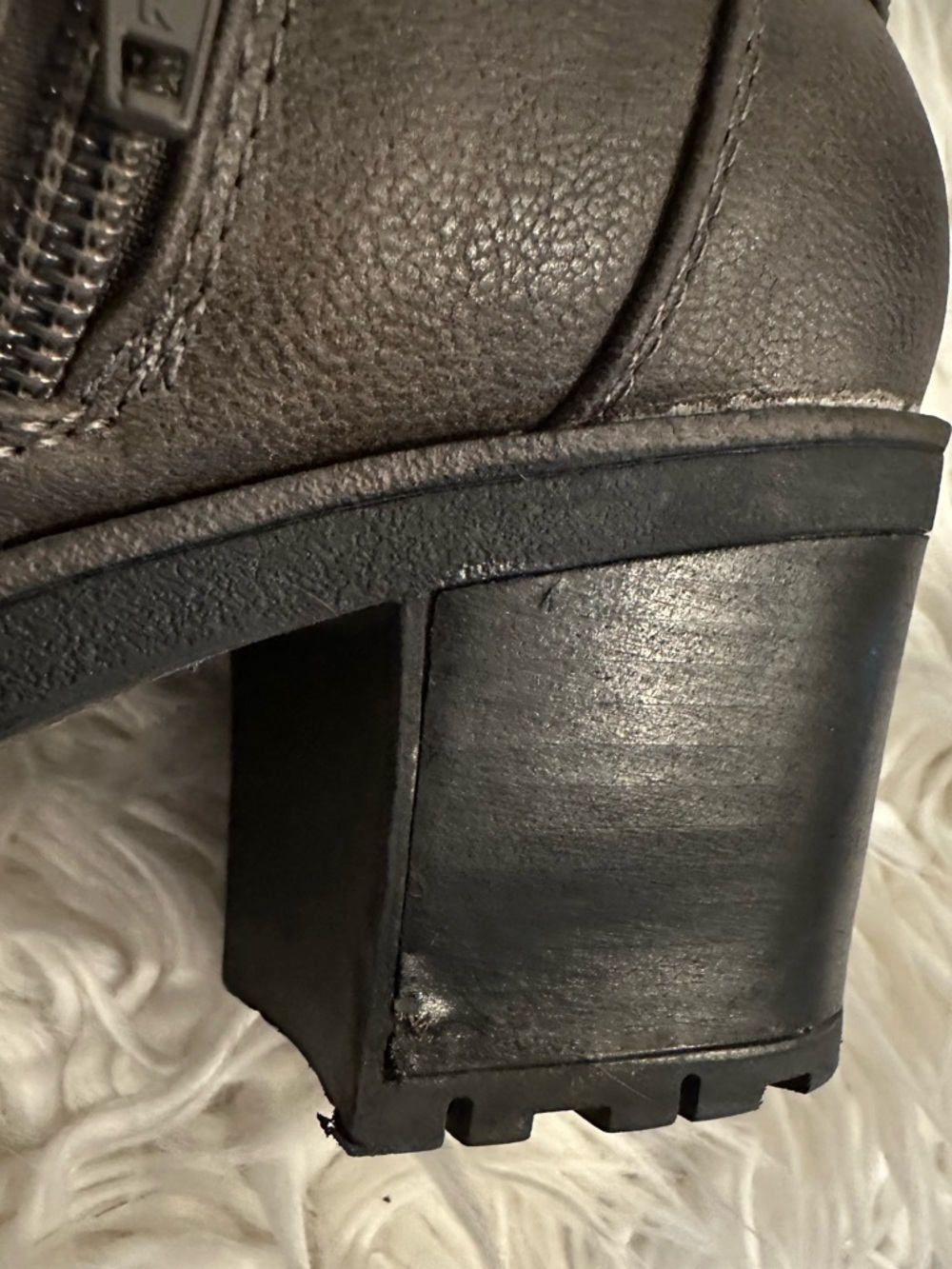 Bare Trap Wide Calf Knee-High Buckle Riding Boots in Taupe - Picture 9 of 9